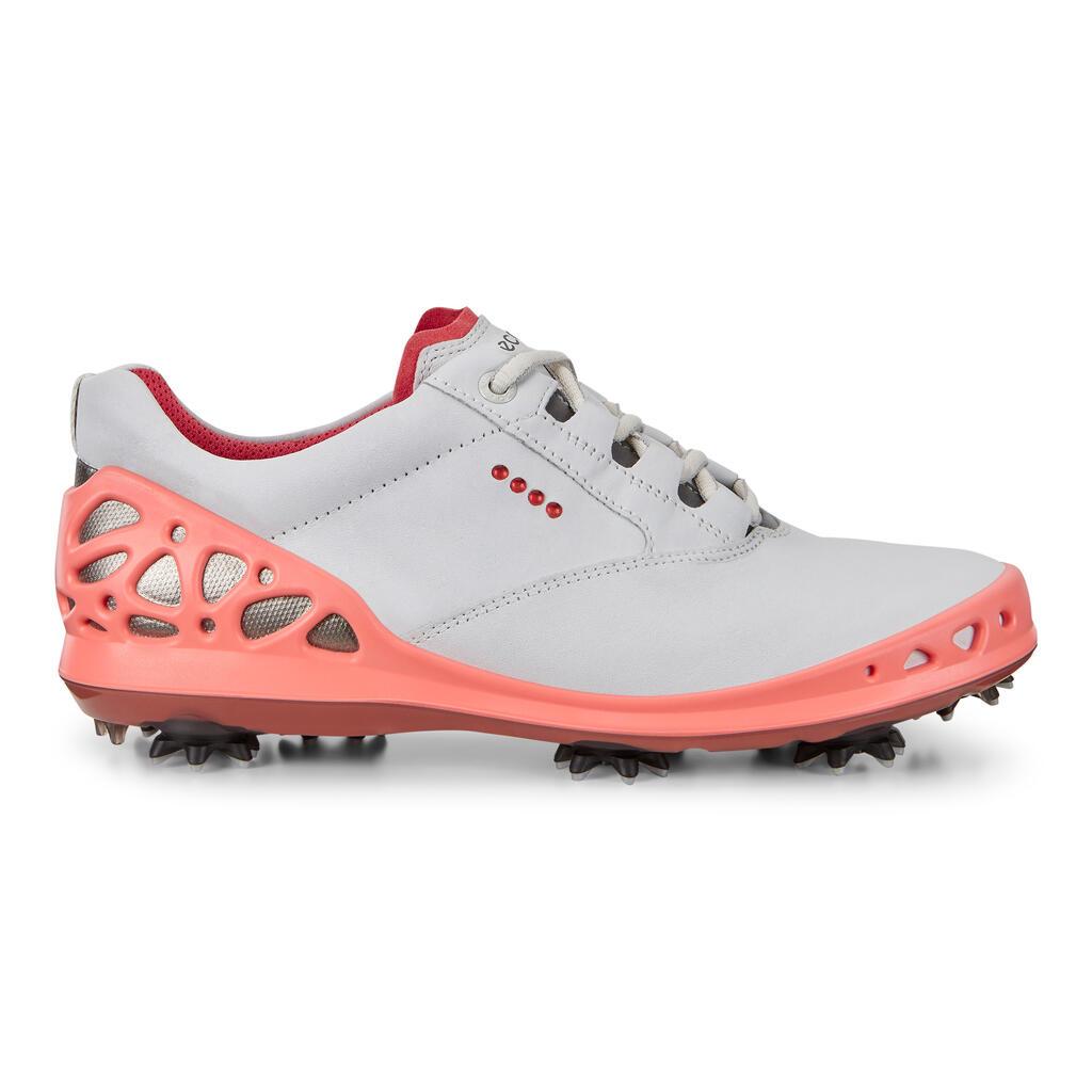 Ecco Cage Gtx Coral Womens Golf Shoes Coral White - India SIH-265748